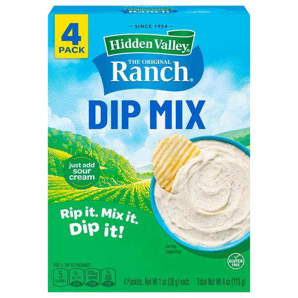 Hidden Valley The Original Ranch Dip Mix Packets - 4 ct