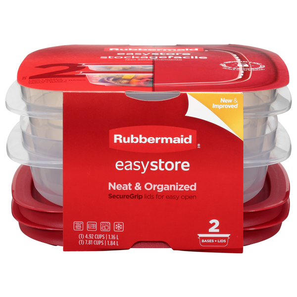 Rubbermaid EasyStore Food Storage Containers with Lids