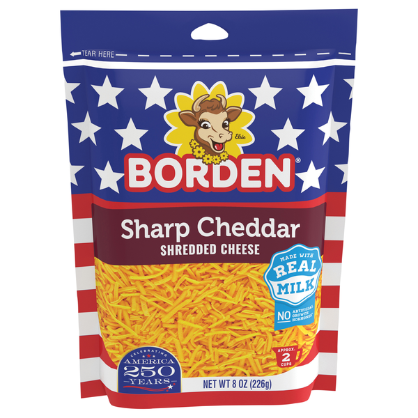 Borden Sharp Cheddar Shredded Cheese