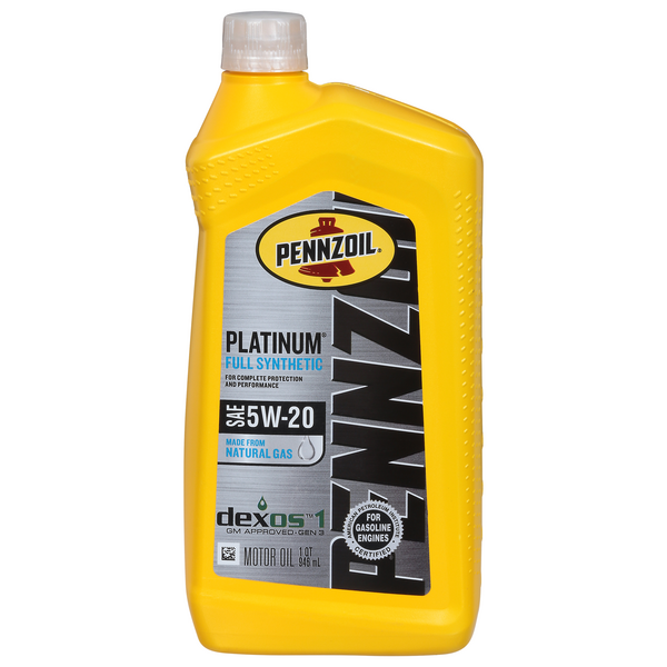 Pennzoil Platinum Full Synthetic Motor Oil SAE 5W-20