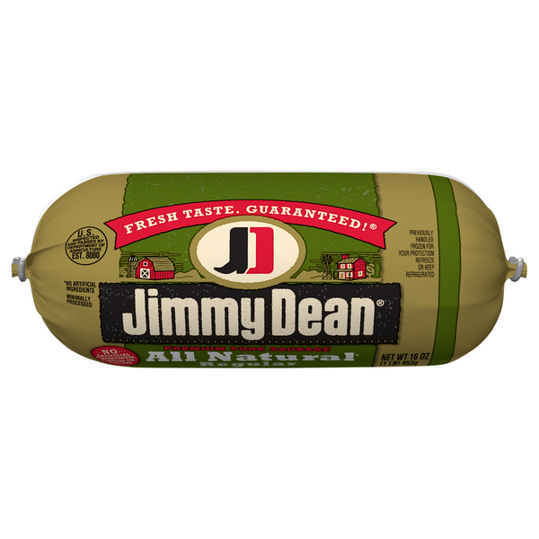 Jimmy Dean Natural Premium Regular Pork Breakfast Sausage Roll