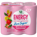V8 Zero Sugar Strawberry Lemonade Energy Drink - 6 pk