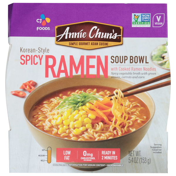 Annie Chun's Asian Cuisine Korean-Style Spicy Ramen Soup Bowl