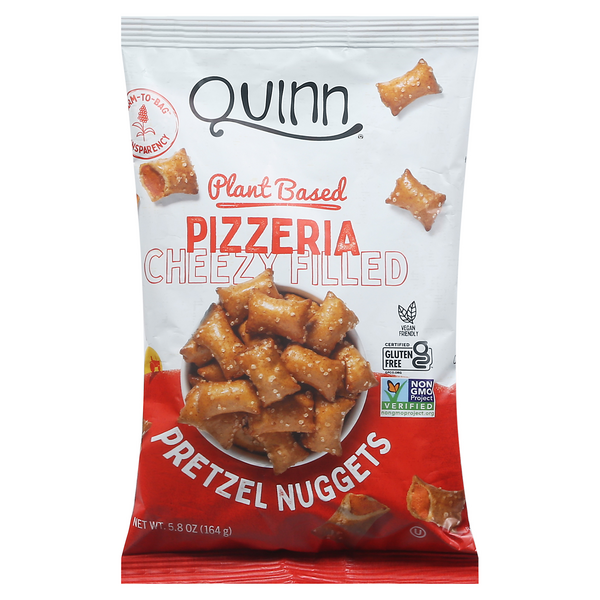 Save on Quinn Pretzel Nuggets Plant Based Pizzeria Cheezy Filled Order