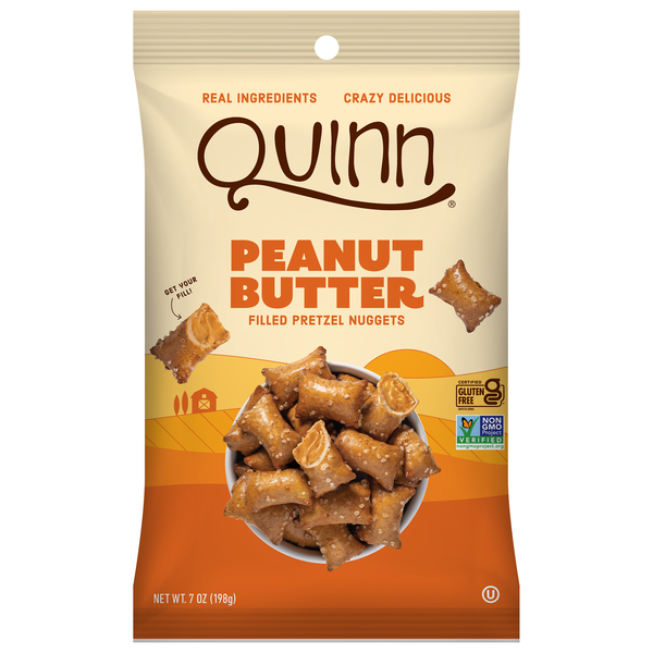 Quinn Gluten Free Creamy Peanut Butter Filled Pretzel Nuggets