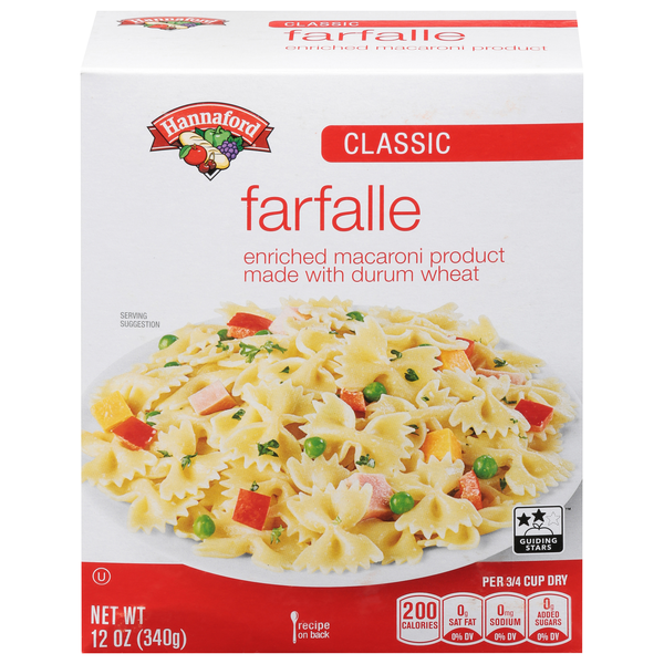Hannaford Classic Farfalle Pasta