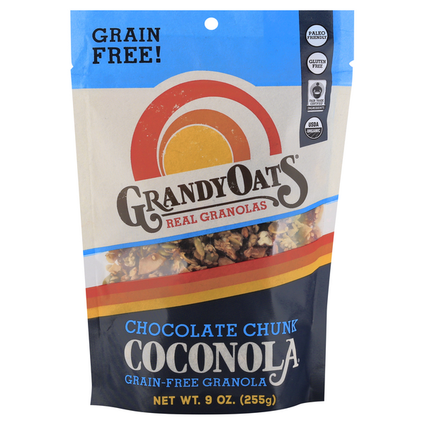 GrandyOats Organic Gluten & Grain Free Chocolate Chunk Granola