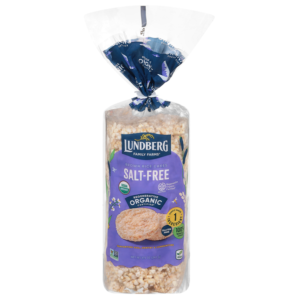 Lundberg Rice Cakes Brown Rice Salt Free Vegan Organic