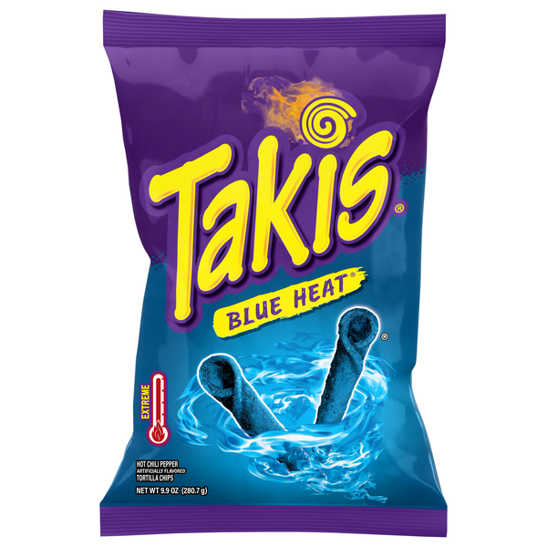Takis Extreme Blue Heat Hot Chili Pepper Tortilla Chips
