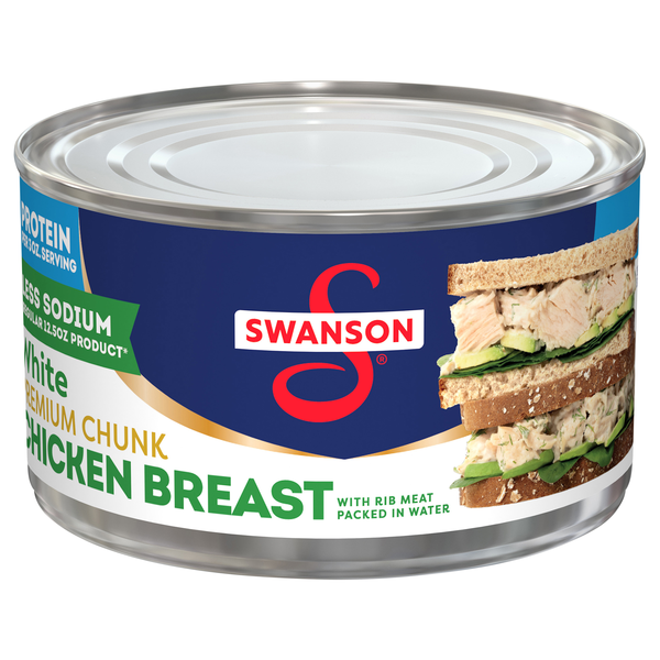 Swanson Less Sodium Premium White Chunk Chicken Breast in Water