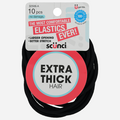 Scunci No Damage Extra Thick Hair Ties Black