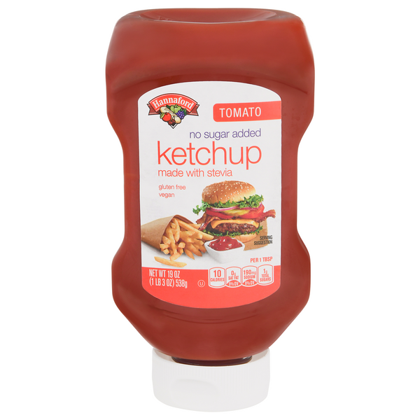 Hannaford No Sugar Added Tomato Ketchup