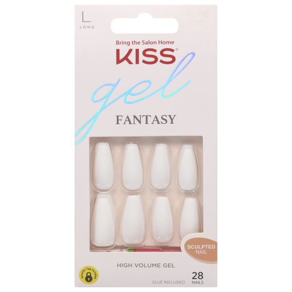 Kiss Gel Fantasy Sculpted Nails Long Length