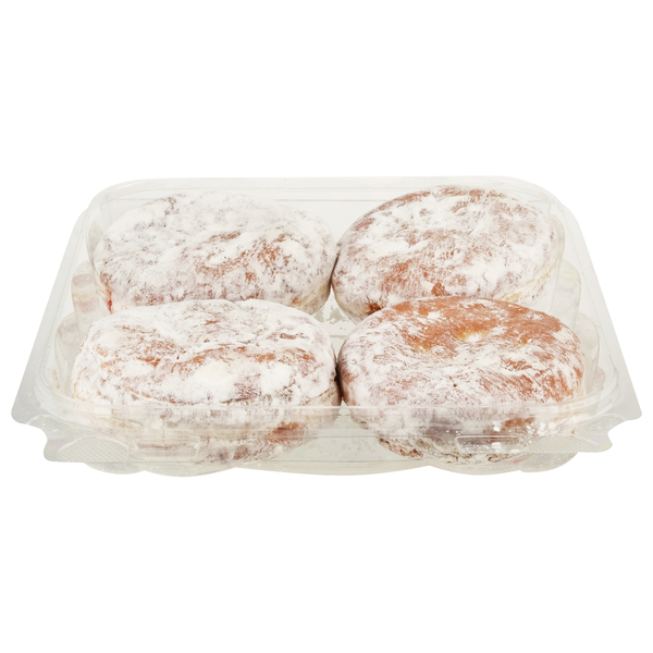 Stop & Shop Bakery Powdered Raspberry Donuts - 4 ct