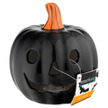 Smart Living Light Up Halloween Decoration Black Pumpkin