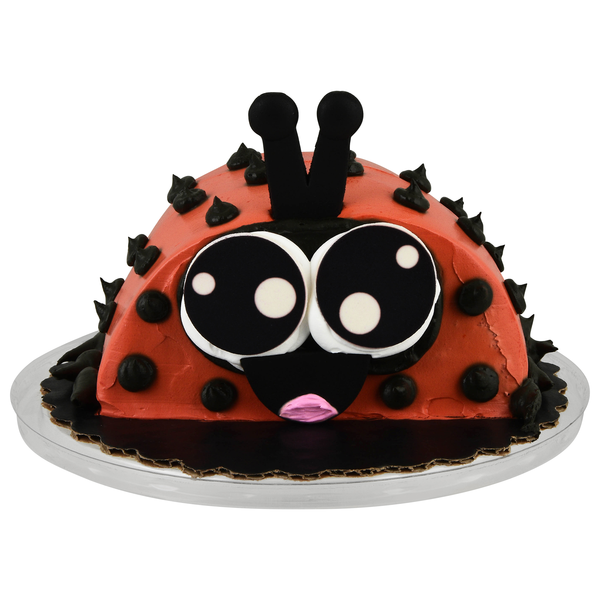 Hannaford Bakery Mini Gold Cake with Vanilla Frosting Ladybug