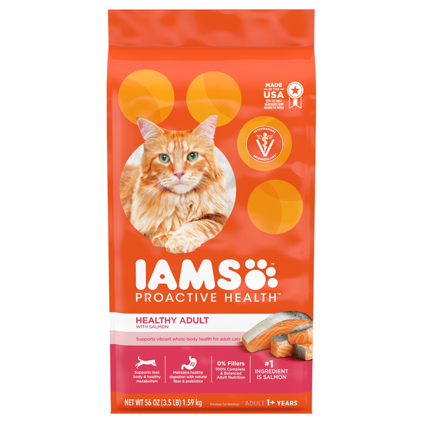 IAMS Proactive Health Healthy Salmon Adult Dry Cat Food