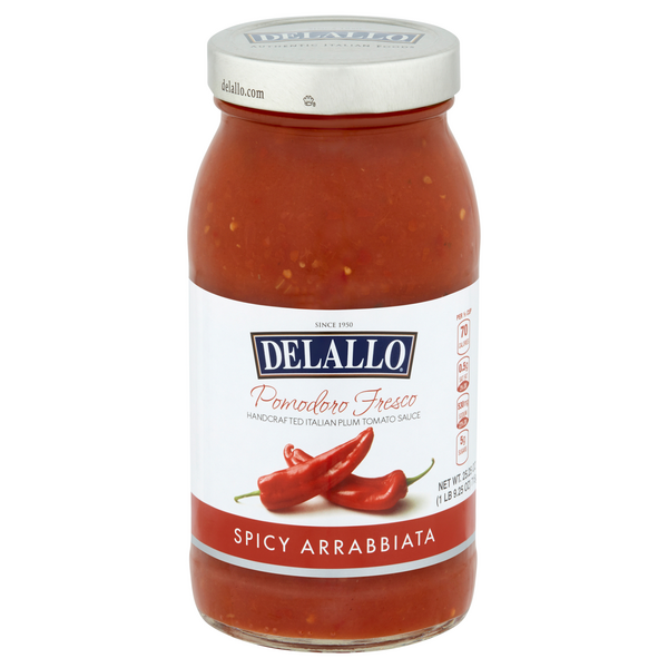DeLallo Pomodoro Fresco Spicy Arrabbiata Pasta Sauce