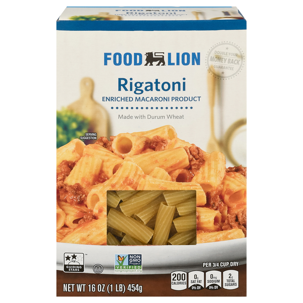 Food Lion Rigatoni Pasta