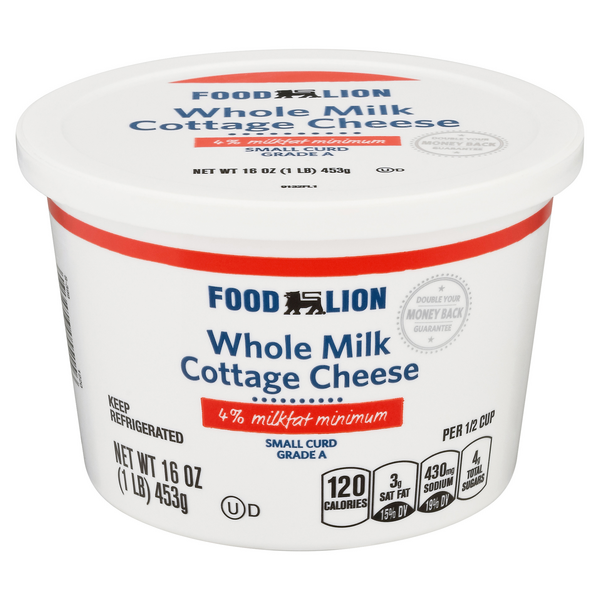 Save on Food Lion Cottage Cheese Whole Milk Small Curd Order Online