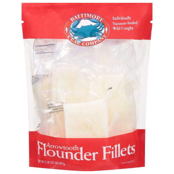 Baltimore Crab Company Wild Caught Arrowtooth Flounder Fillets -8ct Frozen
