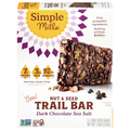 Simple Mills Dark Chocolate Sea Salt Nut & Seed Trail Bars - 5 ct