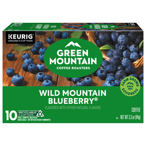 Green Mountain Wild Mountain Blueberry Light Roast Coffee K-Cup Pods