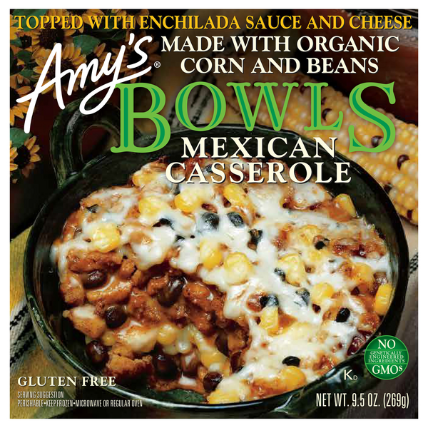Amy's Bowls Organic Gluten Free Mexican Casserole Frozen Meal