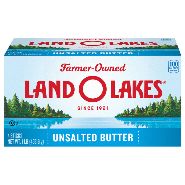 Land O Lakes Unsalted Butter Sticks - 4 ct