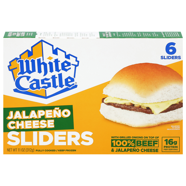 White Castle Jalapeno Cheese Sliders - 6 ct Frozen