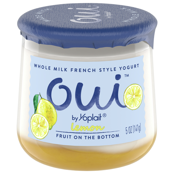 Oui by Yoplait Whole Milk Fruit on the Bottom Lemon French Style Yogurt