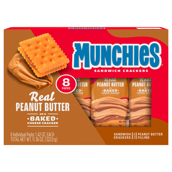 Save on FritoLay Munchies Sandwich Crackers Cheese w/Peanut Butter