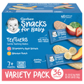 Gerber Snacks Baby Variety Pack Teething Wafers - 36 ct