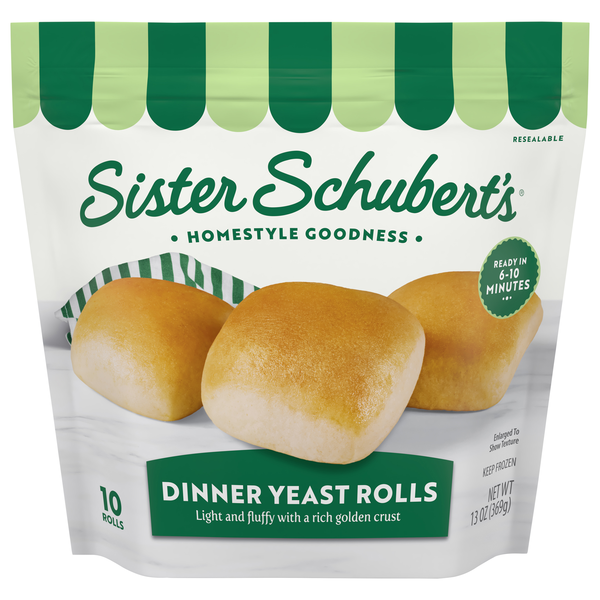 Sister Schubert's Dinner Yeast Rolls - 10 ct Frozen