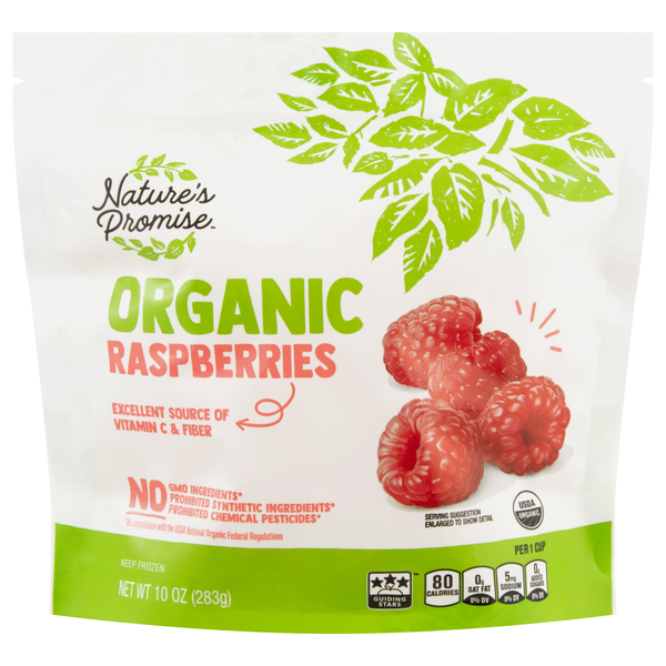 Nature's Promise Organic Raspberries Frozen