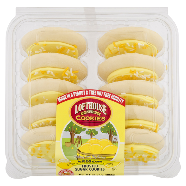 Lofthouse Lemon Frosted Sugar Cookies - 10 ct