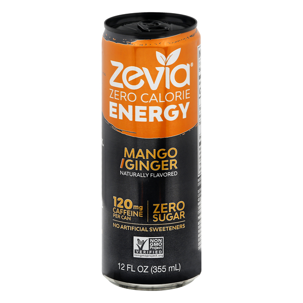 Save on Zevia Zero Calorie Mango Ginger Energy Drink Order Online
