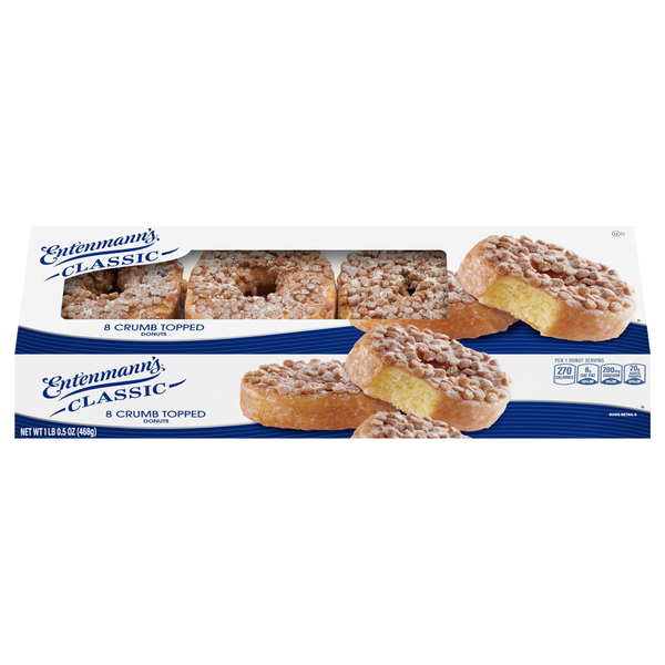 Entenmann's Crumb Topped Donuts - 8 ct