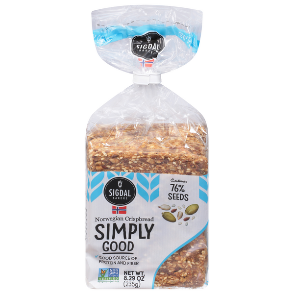 Sigdal Bakeri Gluten Free Simply Good Norwegian Crispbread Crackers