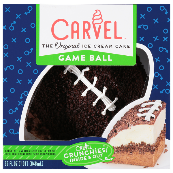 Carvel Limited Edition Game Ball Ice Cream Cake with Crunchies Frozen