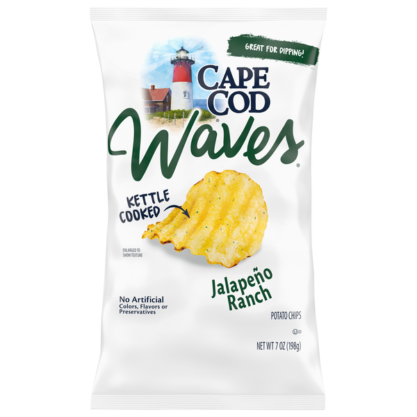 Cape Cod Waves Jalapeno Ranch Kettle Cooked Potato Chips