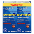 CareOne Ibuprofen 200 mg Pain Relief Tablets Twin Pack