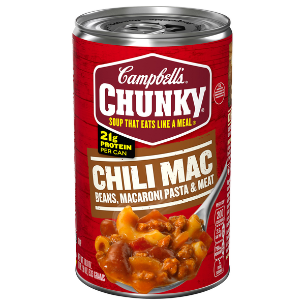 Save on Campbell's Chunky Chili Mac Beans, Macaroni Pasta & Meat Order