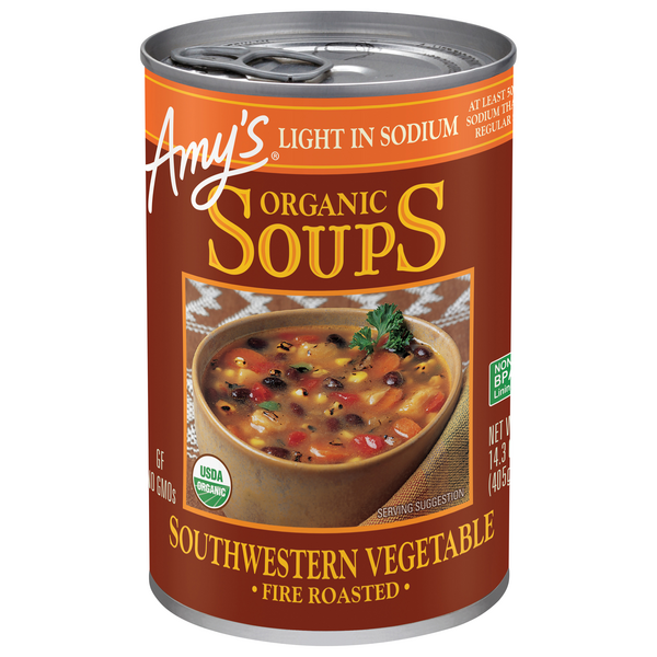 Amy's Organic Light in Sodium Fire Roasted Southwestern Vegetable Soup