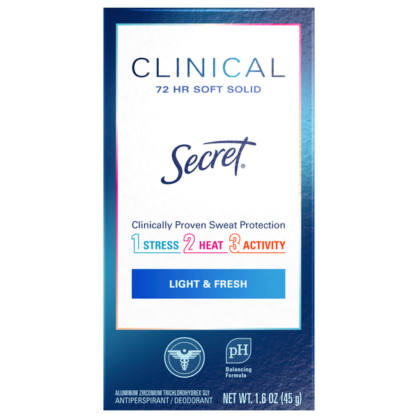Secret Clinical Light & Fresh Antiperspirant Deodorant Soft Solid
