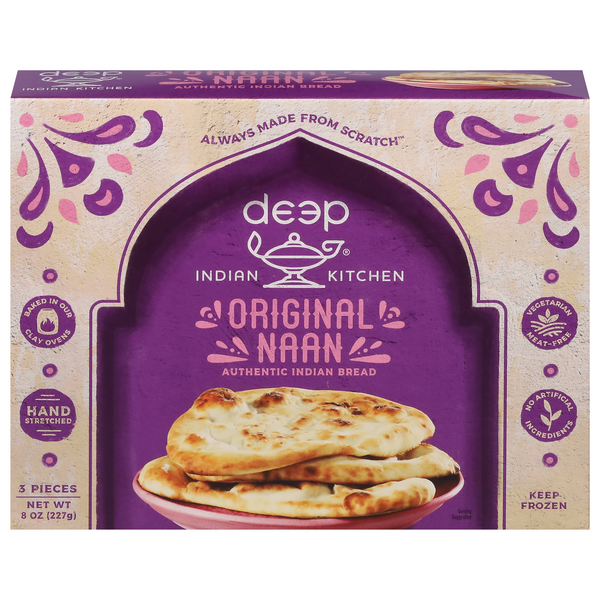 Deep Indian Kitchen Tandoori Naan Bread - 3 ct