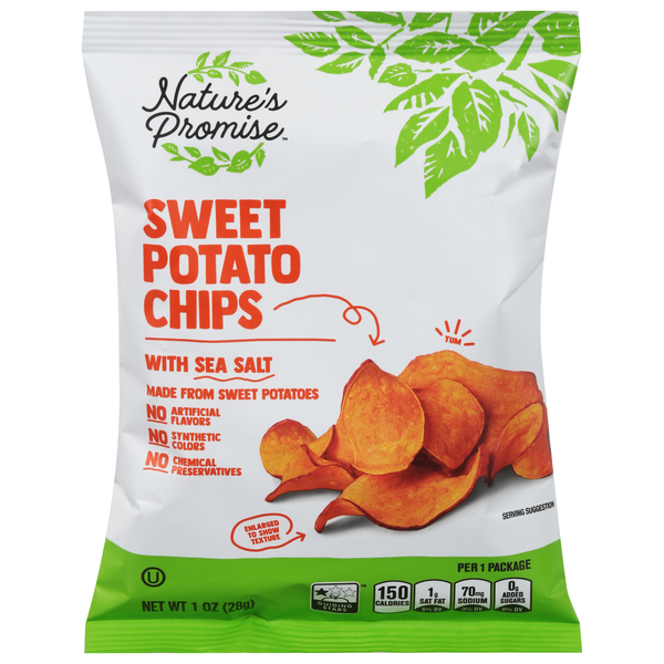 Nature's Promise Sweet Potato Chips with Sea Salt