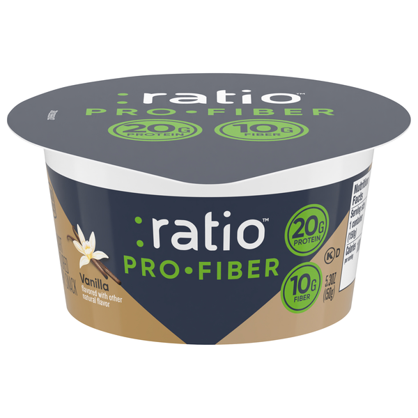 ratio PRO FIBER 20g Protein Vanilla Dairy Snack Cup