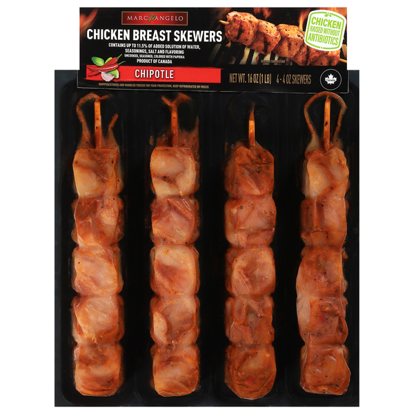 Marc Angelo Chipotle Chicken Breast Skewers - 4 ct