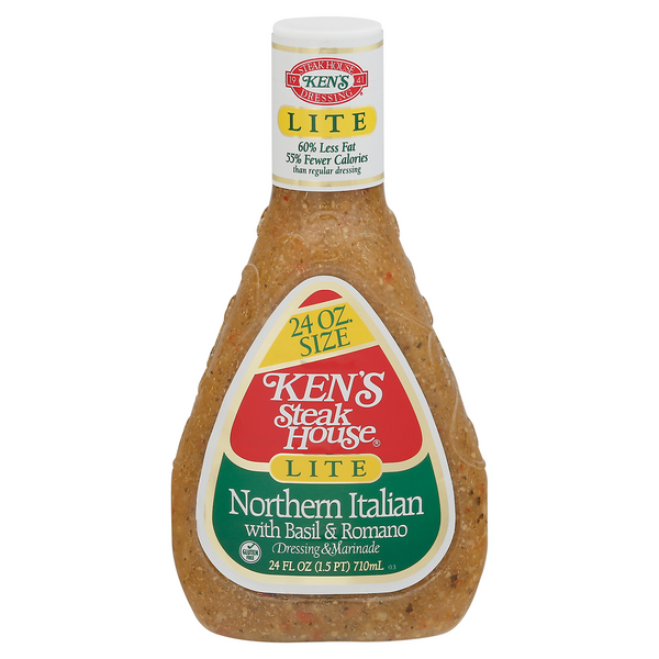 Ken's Steak House Lite Northern Italian with Basil & Romano Dressing